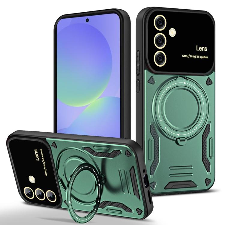 Large Window MagSafe Holder Phone Case, For Samsung Galaxy A56 / A36 5G, For Samsung Galaxy A55 5G, For Samsung Galaxy A35 5G, For Samsung Galaxy A05s, For Samsung Galaxy A25 5G Global, For Samsung Galaxy A04e / F04 / M04, For Samsung Galaxy A13       ...