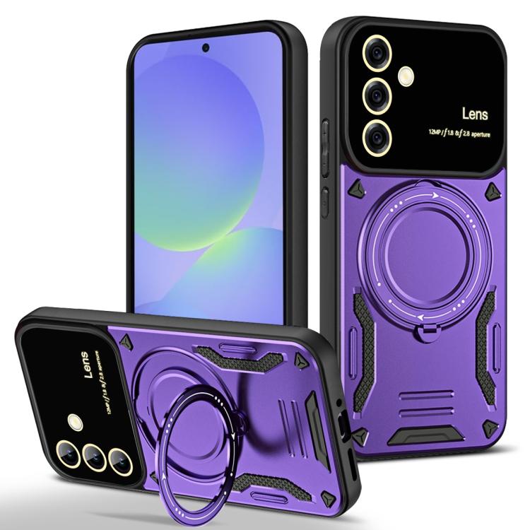Large Window MagSafe Holder Phone Case, For Samsung Galaxy A56 / A36 5G, For Samsung Galaxy A55 5G, For Samsung Galaxy A35 5G, For Samsung Galaxy A05s, For Samsung Galaxy A25 5G Global, For Samsung Galaxy A04e / F04 / M04, For Samsung Galaxy A13       ...