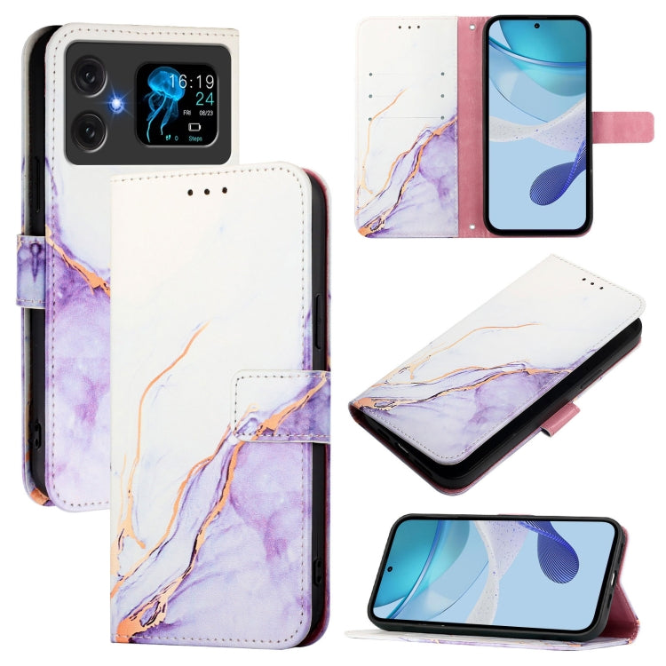 PT003 Marble Pattern Flip Leather Phone Case, For Cubot A20, For Cubot A10, For Cubot Note 40, For Cubot P50