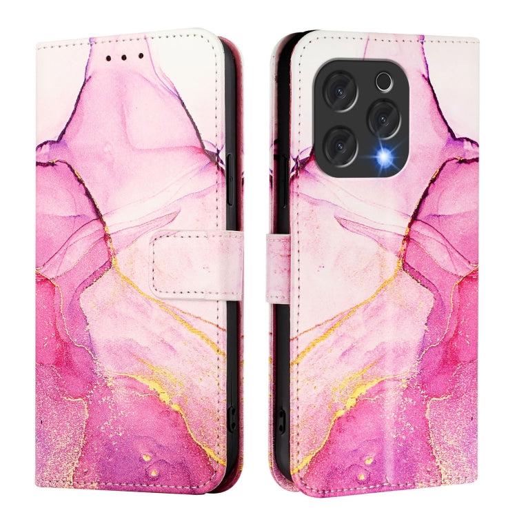 PT003 Marble Pattern Flip Leather Phone Case, For Doogee N55 Plus