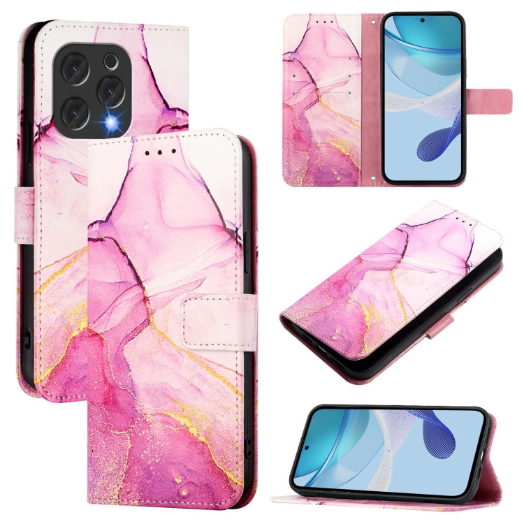 PT003 Marble Pattern Flip Leather Phone Case, For Doogee N55 Plus