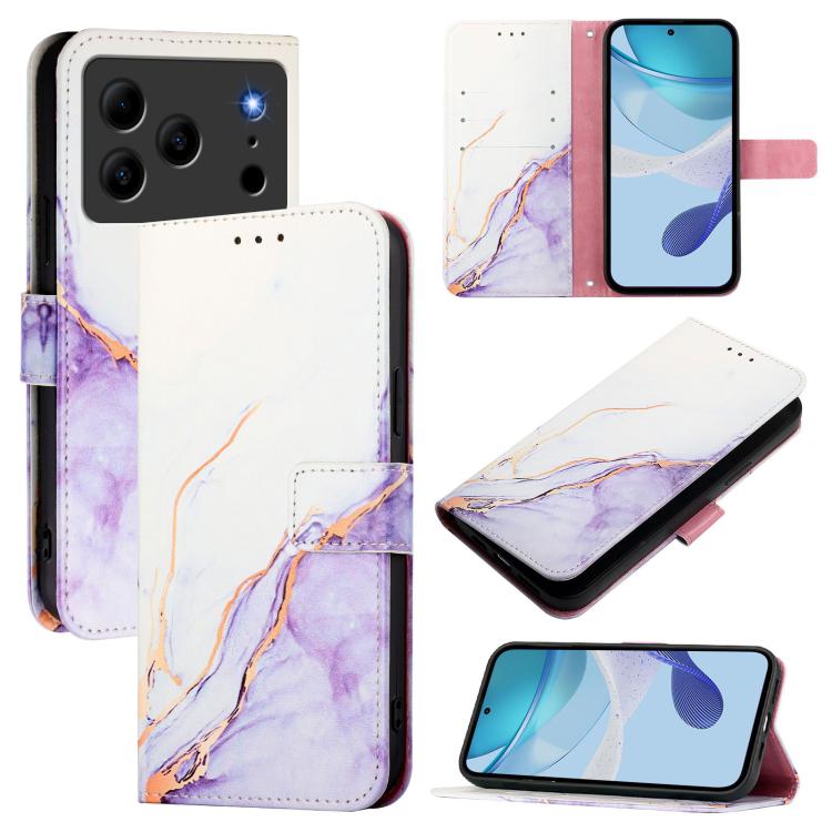 PT003 Marble Pattern Flip Leather Phone Case, For Doogee Note 56 / Note 56 Pro, For Doogee Note 59 / Note 59 Pro, For Doogee N55 Plus