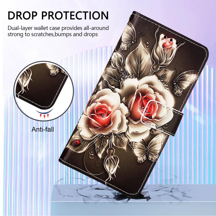 Colored Drawing Pattern Plain Weave Leather Phone Case, For Infinix Hot 9 / Hot 9 Pro