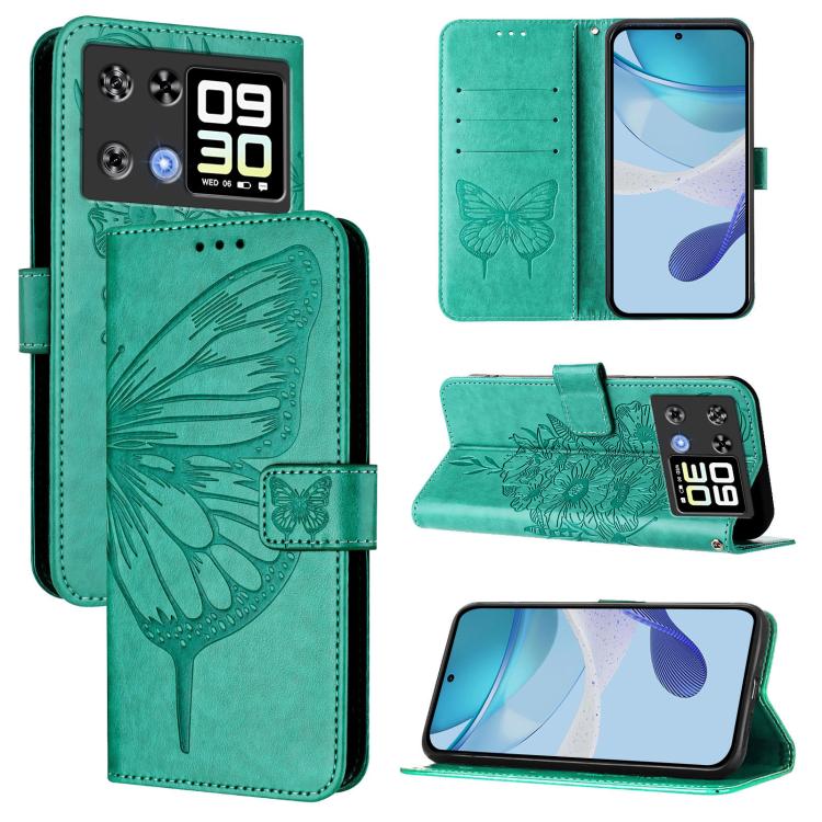 Embossed Butterfly Leather Phone Case, For Cubot A40, For Cubot P90, For Cubot A30, For Cubot A10, For Cubot P50