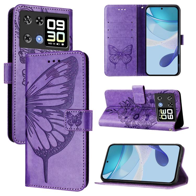 Embossed Butterfly Leather Phone Case, For Cubot A40, For Cubot P90, For Cubot A30, For Cubot A10, For Cubot P50