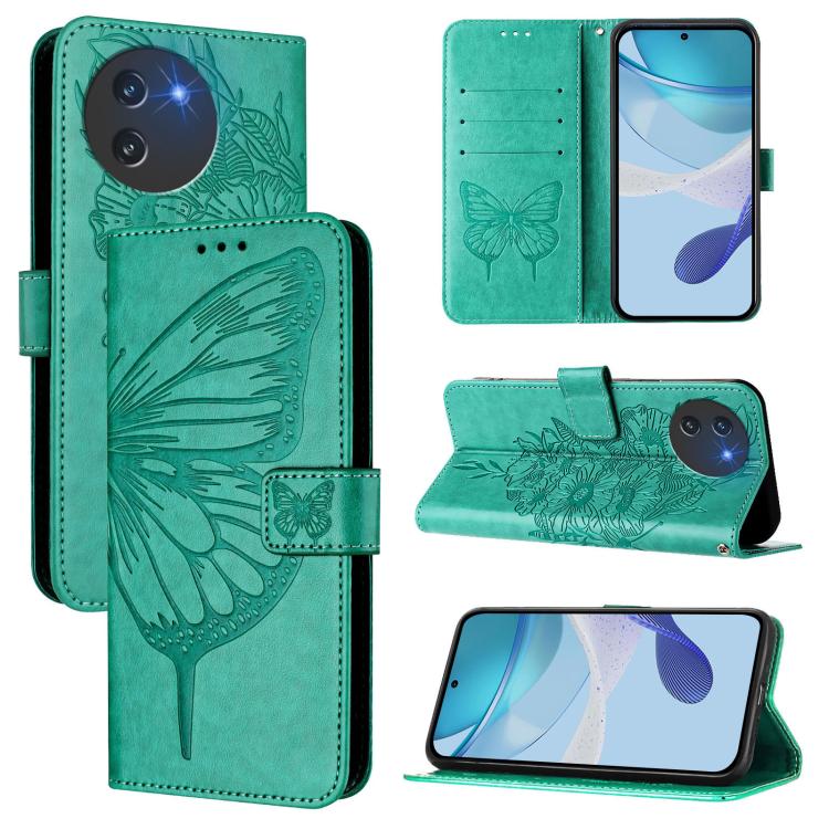 Embossed Butterfly Leather Phone Case, For Doogee Note 56 / Note 56 Pro, For Doogee Note 59 / Note 59 Pro, For Doogee N55 Plus