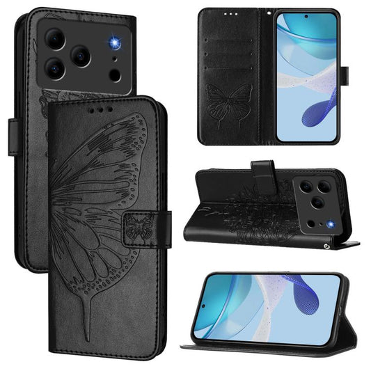 Embossed Butterfly Leather Phone Case, For Doogee Note 56 / Note 56 Pro, For Doogee Note 59 / Note 59 Pro, For Doogee N55 Plus