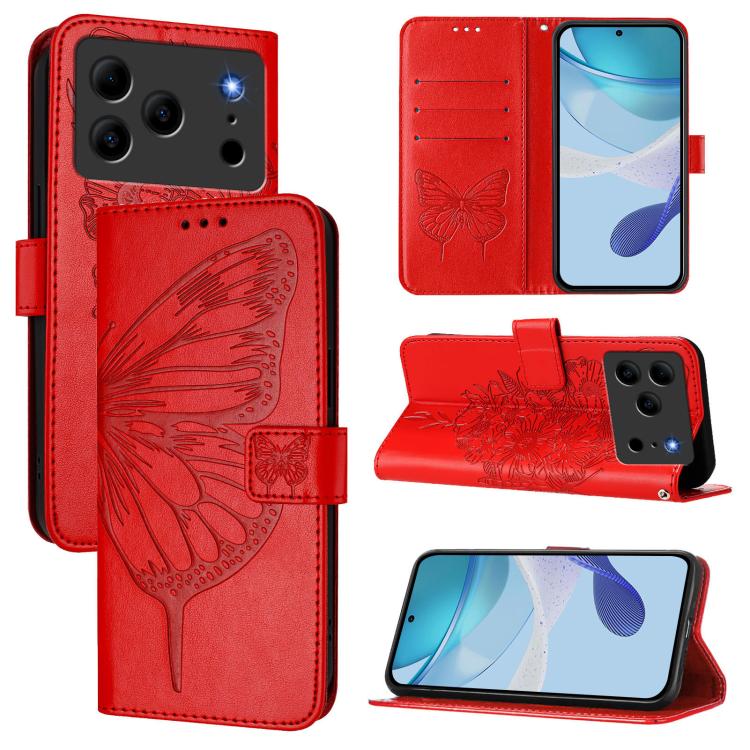Embossed Butterfly Leather Phone Case, For Doogee Note 56 / Note 56 Pro, For Doogee Note 59 / Note 59 Pro, For Doogee N55 Plus