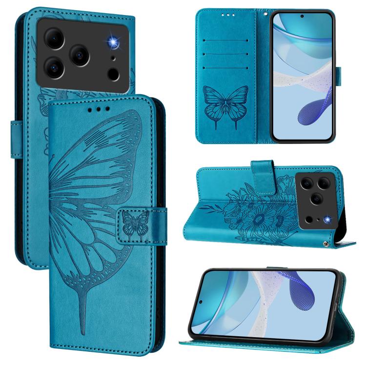 Embossed Butterfly Leather Phone Case, For Doogee Note 56 / Note 56 Pro, For Doogee Note 59 / Note 59 Pro, For Doogee N55 Plus