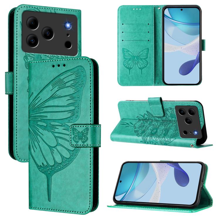 Embossed Butterfly Leather Phone Case, For Doogee Note 56 / Note 56 Pro, For Doogee Note 59 / Note 59 Pro, For Doogee N55 Plus