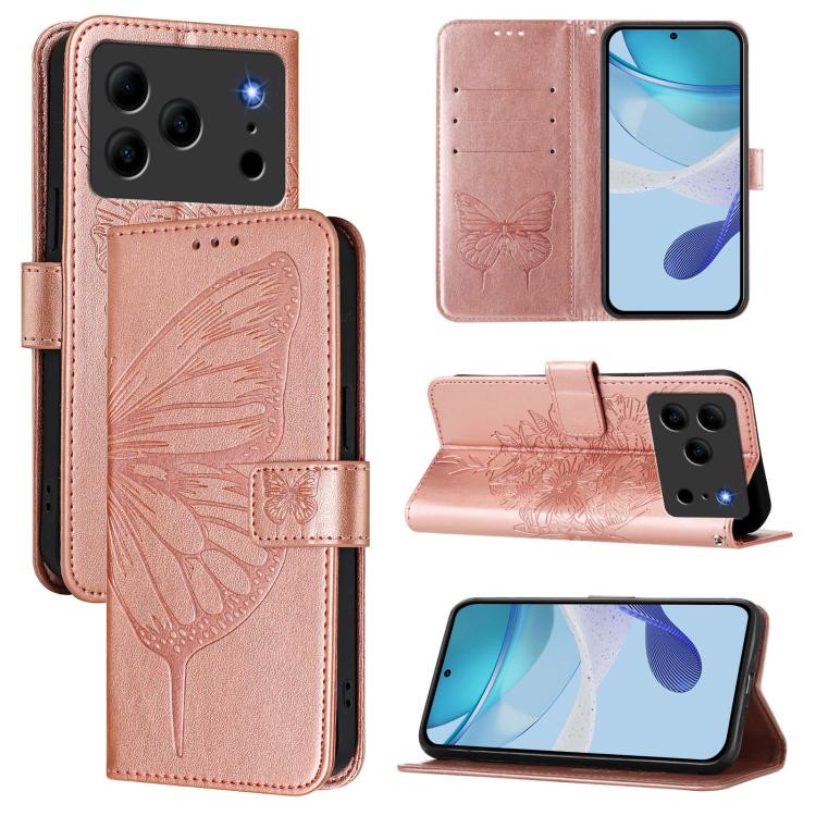 Embossed Butterfly Leather Phone Case, For Doogee Note 56 / Note 56 Pro, For Doogee Note 59 / Note 59 Pro, For Doogee N55 Plus