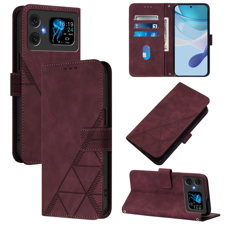 Crossbody 3D Embossed Flip Leather Phone Case, For Cubot A40, For Cubot P90, For Cubot A30, For Cubot A20, For Cubot A10, For Cubot Note 40, For Cubot P50