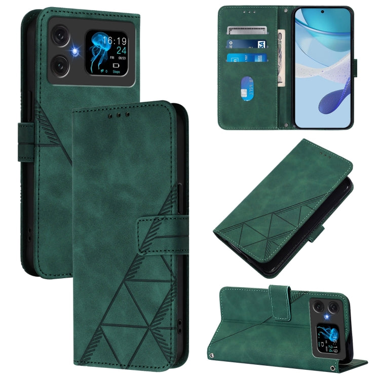 Crossbody 3D Embossed Flip Leather Phone Case, For Cubot A40, For Cubot P90, For Cubot A30, For Cubot A20, For Cubot A10, For Cubot Note 40, For Cubot P50