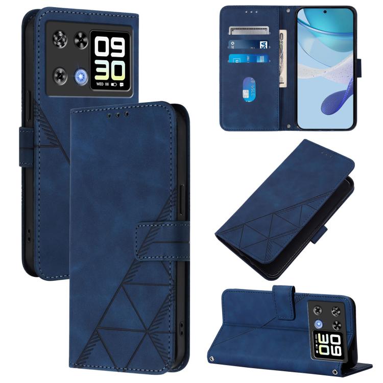 Crossbody 3D Embossed Flip Leather Phone Case, For Cubot A40, For Cubot P90, For Cubot A30, For Cubot A20, For Cubot A10, For Cubot Note 40, For Cubot P50