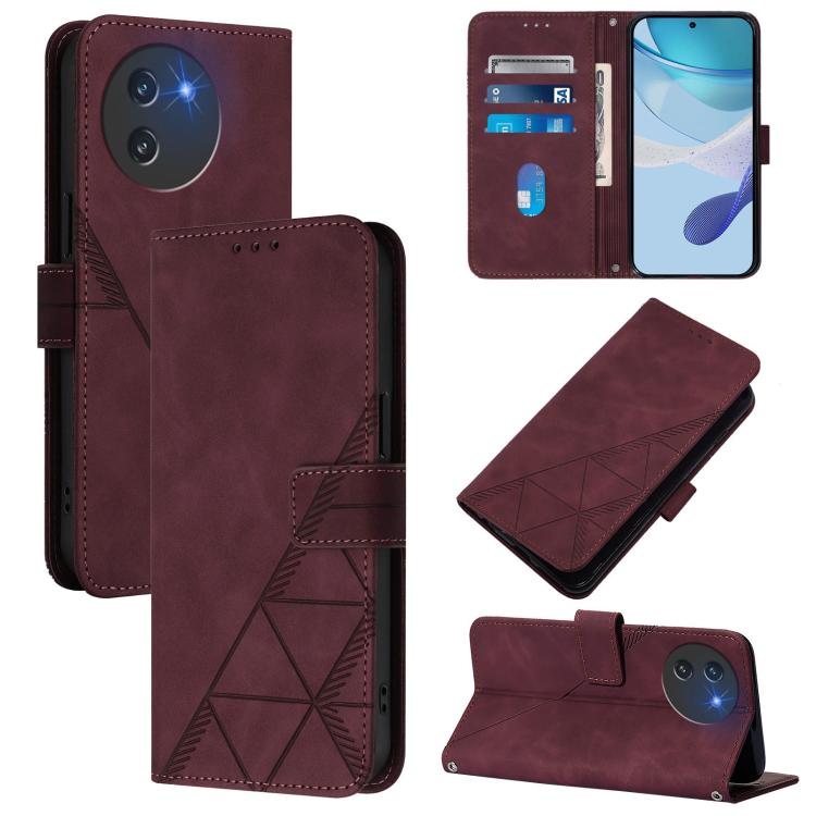 Crossbody 3D Embossed Flip Leather Phone Case, For Doogee Note 56 / Note 56 Pro, For Doogee N60 Pro, For Doogee Note 59 / Note 59 Pro, For Doogee N55 Plus