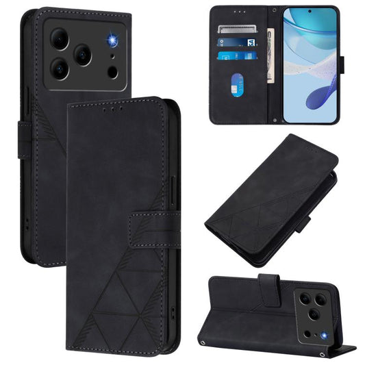Crossbody 3D Embossed Flip Leather Phone Case, For Doogee Note 56 / Note 56 Pro, For Doogee N60 Pro, For Doogee Note 59 / Note 59 Pro, For Doogee N55 Plus