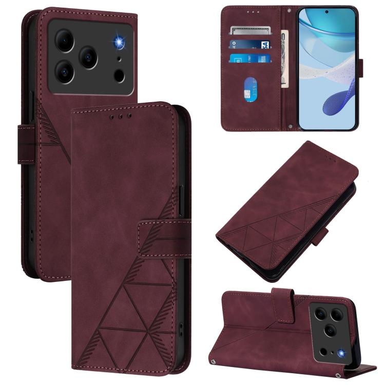 Crossbody 3D Embossed Flip Leather Phone Case, For Doogee Note 56 / Note 56 Pro, For Doogee N60 Pro, For Doogee Note 59 / Note 59 Pro, For Doogee N55 Plus