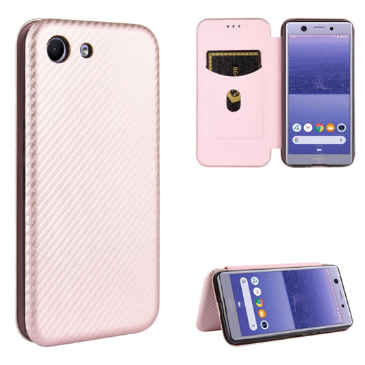 Carbon Fiber Texture Magnetic Horizontal Flip TPU + PC + PU Leather Case with Card Slot, For Sony Xperia Ace, For Sony Xperia 1 II, For Sony Xperia 1, For Sony Xperia 5, For Sony Xperia 8 Lite, For Sony Xperia 8, For Sony Xperia 10 II, For Sony Xperia ...