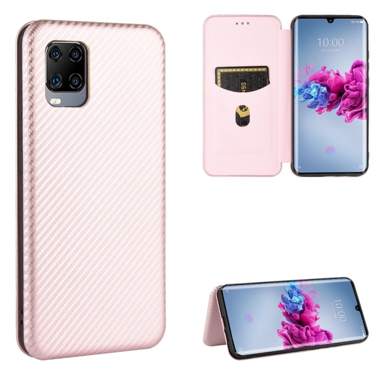 Carbon Fiber Texture Magnetic Horizontal Flip TPU + PC + PU Leather Case with Card Slot, For ZTE nubia Red Magic 5S, For ZTE Axon 11 5G, For ZTE Blade A3 Lite, For ZTE A1 ZTG01 5G