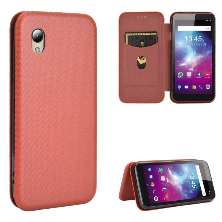 Carbon Fiber Texture Magnetic Horizontal Flip TPU + PC + PU Leather Case with Card Slot, For ZTE nubia Red Magic 5S, For ZTE Axon 11 5G, For ZTE Blade A3 Lite, For ZTE A1 ZTG01 5G