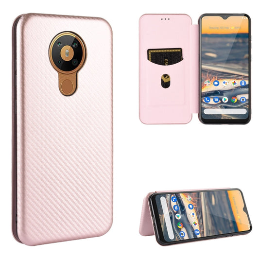 Carbon Fiber Texture Magnetic Horizontal Flip TPU + PC + PU Leather Case with Card Slot, For Nokia 5.3, For Nokia C1, For Nokia C2, For Nokia 1.3, For Nokia 2.3, For Nokia 7.2 & 6.2, For TCL 10 Pro, For TCL 10 Lite