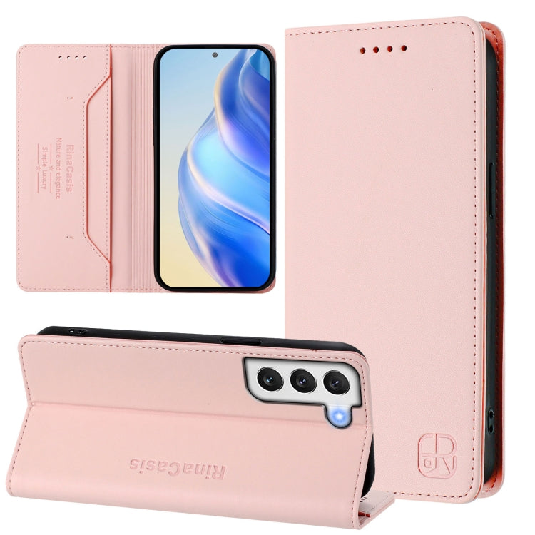 RC01 Dual-Folded Magnetic Suction RFID Leather Phone Case, For Galaxy S23 Ultra 5G, For Galaxy S23+ 5G, For Galaxy S23 5G, For Galaxy S20 FE, For Galaxy S22 Ultra 5G, For Galaxy S22+ 5G