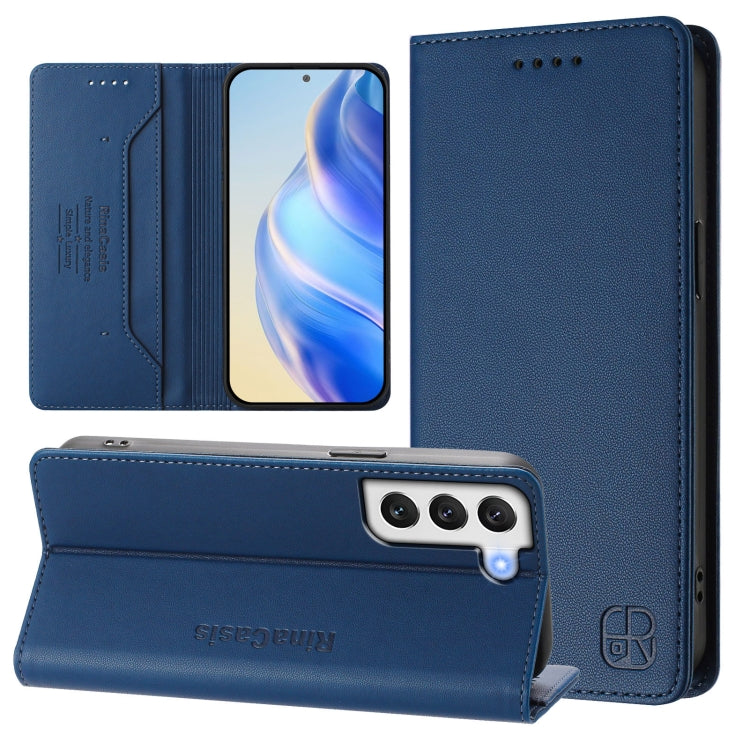 RC01 Dual-Folded Magnetic Suction RFID Leather Phone Case, For Galaxy S23 Ultra 5G, For Galaxy S23+ 5G, For Galaxy S23 5G, For Galaxy S20 FE, For Galaxy S22 Ultra 5G, For Galaxy S22+ 5G