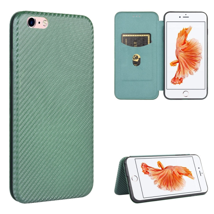 Carbon Fiber Texture Magnetic Horizontal Flip TPU + PC + PU Leather Case with Card Slot, For iPhone 11 Pro, For iPhone 6 / 6s, For iPhone 6 Plus / 6s Plus, For iPhone 11 Pro Max, For iPhone 11, For iPhone 12 mini, For iPhone 12 / 12 Pro                ...