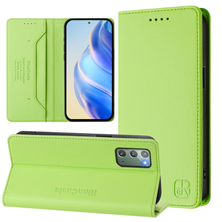 RC01 Dual-Folded Magnetic Suction RFID Leather Phone Case, For Samsung Galaxy XCover7 Pro, For Samsung Galaxy XCover7 5G Global, For Samsung Galaxy XCover 6 Pro, For Samsung Galaxy XCover 5, For Samsung Galaxy Note20 Ultra, For Samsung Galaxy Note20