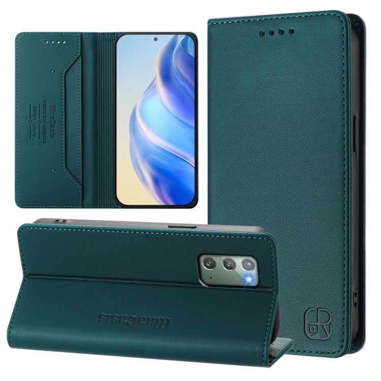 RC01 Dual-Folded Magnetic Suction RFID Leather Phone Case, For Samsung Galaxy XCover7 Pro, For Samsung Galaxy XCover7 5G Global, For Samsung Galaxy XCover 6 Pro, For Samsung Galaxy XCover 5, For Samsung Galaxy Note20 Ultra, For Samsung Galaxy Note20