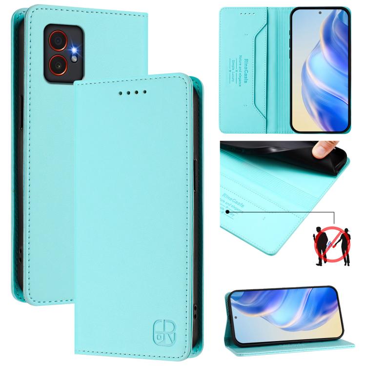 RC01 Dual-Folded Magnetic Suction RFID Leather Phone Case, For Samsung Galaxy XCover7 Pro, For Samsung Galaxy XCover7 5G Global, For Samsung Galaxy XCover 6 Pro, For Samsung Galaxy XCover 5, For Samsung Galaxy Note20 Ultra, For Samsung Galaxy Note20