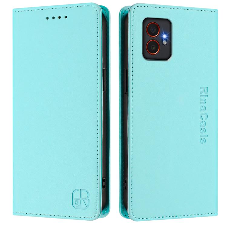 RC01 Dual-Folded Magnetic Suction RFID Leather Phone Case, For Samsung Galaxy XCover7 Pro, For Samsung Galaxy XCover7 5G Global, For Samsung Galaxy XCover 6 Pro, For Samsung Galaxy XCover 5, For Samsung Galaxy Note20 Ultra, For Samsung Galaxy Note20