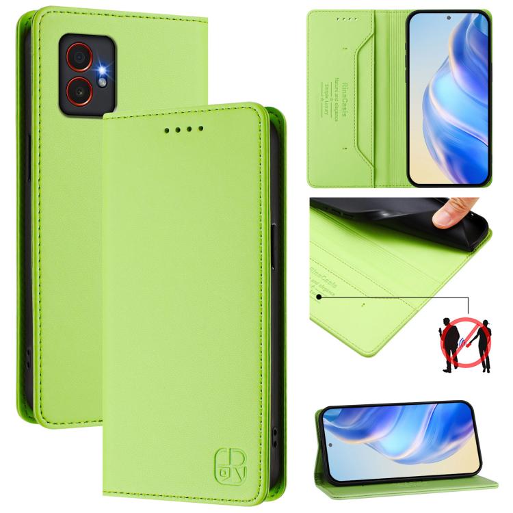RC01 Dual-Folded Magnetic Suction RFID Leather Phone Case, For Samsung Galaxy XCover7 Pro, For Samsung Galaxy XCover7 5G Global, For Samsung Galaxy XCover 6 Pro, For Samsung Galaxy XCover 5, For Samsung Galaxy Note20 Ultra, For Samsung Galaxy Note20