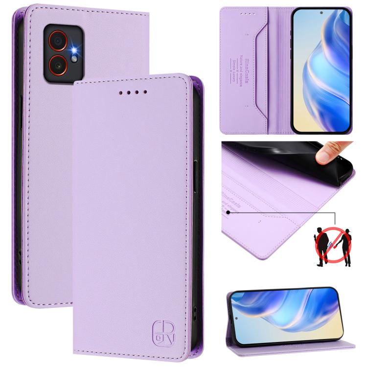 RC01 Dual-Folded Magnetic Suction RFID Leather Phone Case, For Samsung Galaxy XCover7 Pro, For Samsung Galaxy XCover7 5G Global, For Samsung Galaxy XCover 6 Pro, For Samsung Galaxy XCover 5, For Samsung Galaxy Note20 Ultra, For Samsung Galaxy Note20