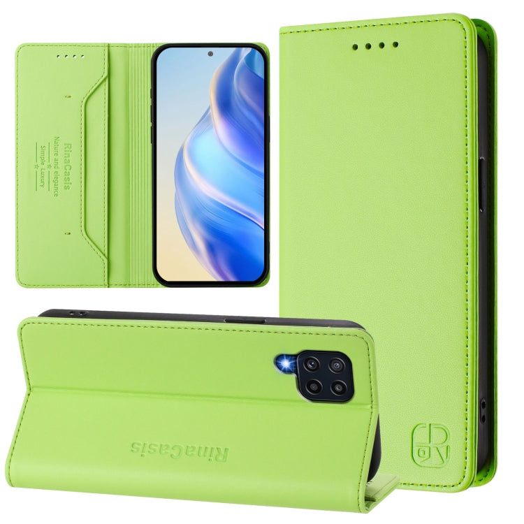 RC01 Dual-Folded Magnetic Suction RFID Leather Phone Case, For Samsung Galaxy M54 5G Global / F54, For Samsung Galaxy M14 5G Global, For Samsung Galaxy M53 5G, For Samsung Galaxy M33 5G Global, For Samsung Galaxy M52 5G                                 ...