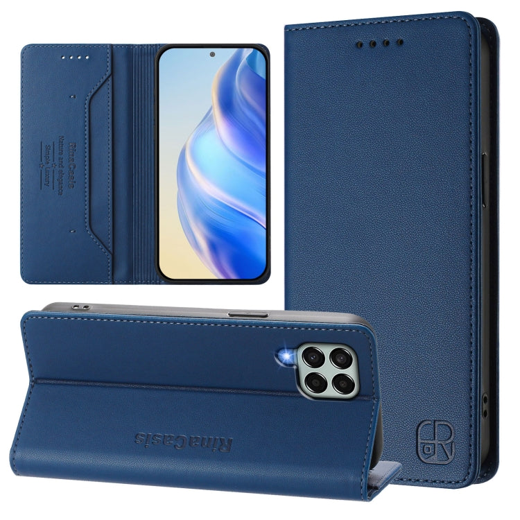 RC01 Dual-Folded Magnetic Suction RFID Leather Phone Case, For Samsung Galaxy M54 5G Global / F54, For Samsung Galaxy M14 5G Global, For Samsung Galaxy M53 5G, For Samsung Galaxy M33 5G Global, For Samsung Galaxy M52 5G                                 ...