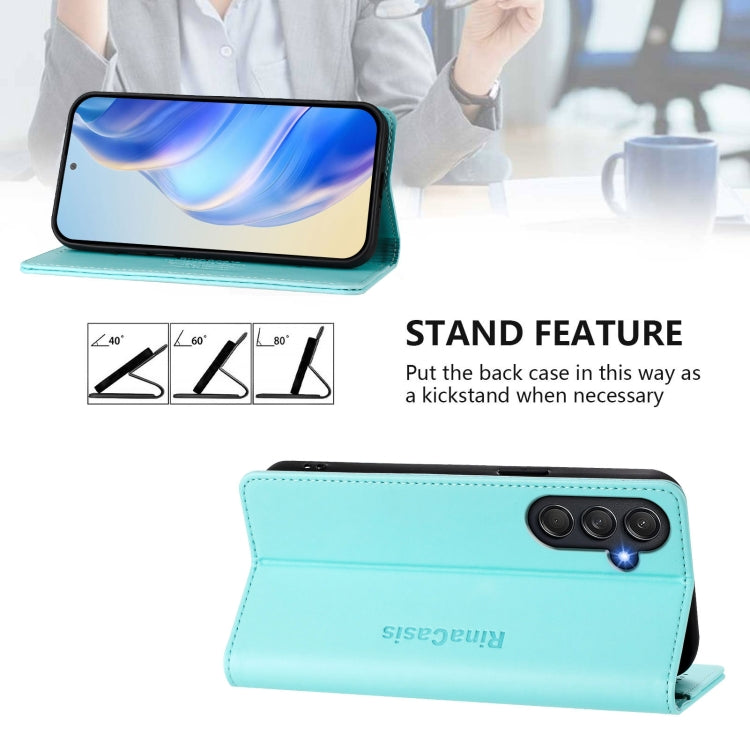 RC01 Dual-Folded Magnetic Suction RFID Leather Phone Case, For Samsung Galaxy M54 5G Global / F54, For Samsung Galaxy M14 5G Global, For Samsung Galaxy M53 5G, For Samsung Galaxy M33 5G Global, For Samsung Galaxy M52 5G                                 ...