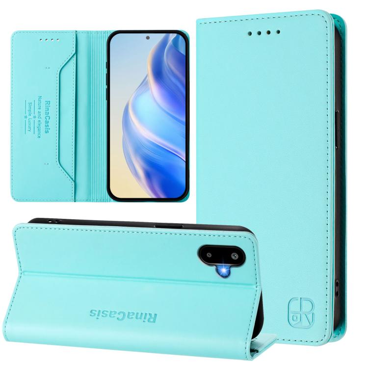 RC01 Dual-Folded Magnetic Suction RFID Leather Phone Case, For Samsung Galaxy M16 / F16 5G Global, For Samsung Galaxy M06 5G / F06 5G, For Samsung Galaxy M35 5G, For Samsung Galaxy M55 5G / C55 5G, For Samsung Galaxy M15 / F15 5G Global                ...