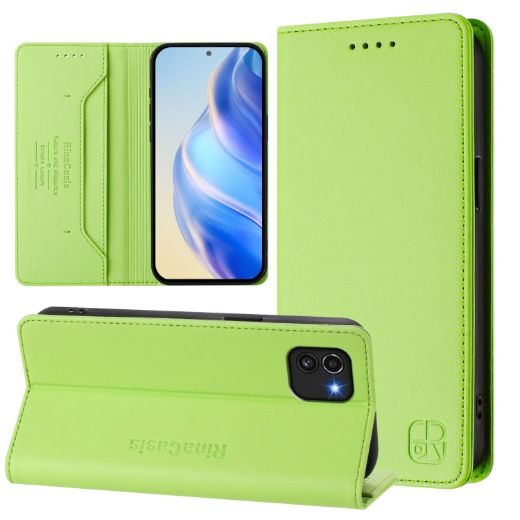 RC01 Dual-Folded Magnetic Suction RFID Leather Phone Case, For Samsung Galaxy A03 166mm, For Samsung Galaxy A03 164mm, For Samsung Galaxy A32 5G / M32 5G, For Samsung Galaxy A52 4G / 5G, For Samsung Galaxy A03s 164mm, For Samsung Galaxy A03s 166mm