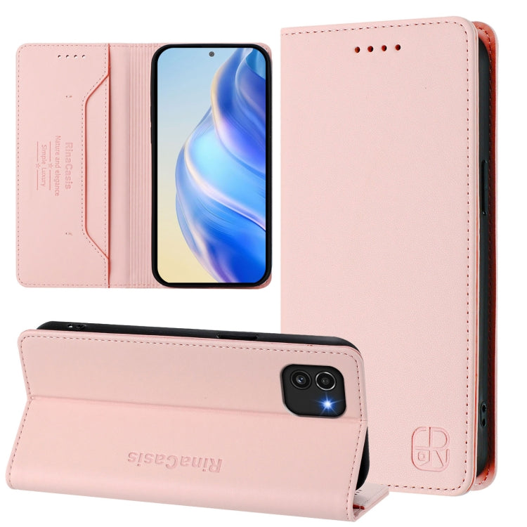 RC01 Dual-Folded Magnetic Suction RFID Leather Phone Case, For Samsung Galaxy A03 166mm, For Samsung Galaxy A03 164mm, For Samsung Galaxy A32 5G / M32 5G, For Samsung Galaxy A52 4G / 5G, For Samsung Galaxy A03s 164mm, For Samsung Galaxy A03s 166mm