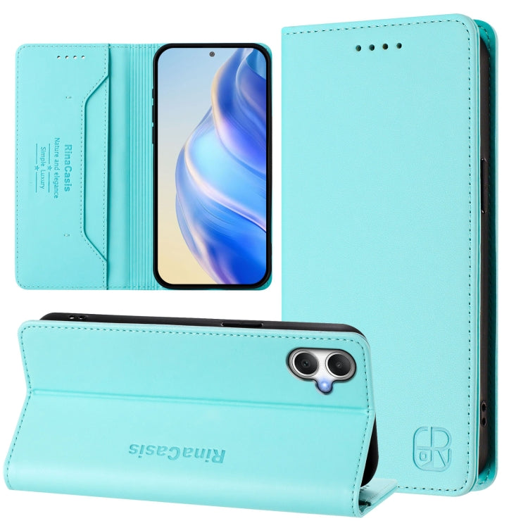 RC01 Dual-Folded Magnetic Suction RFID Leather Phone Case, For Samsung Galaxy A15 5G / 4G, For Samsung Galaxy A55 5G Global, For Samsung Galaxy A35 5G, For Samsung Galaxy A05 4G Global, For Samsung Galaxy A05s 4G Global, For Samsung Galaxy A25 5G Global