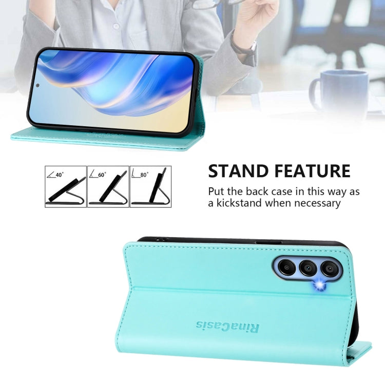 RC01 Dual-Folded Magnetic Suction RFID Leather Phone Case, For Samsung Galaxy A15 5G / 4G, For Samsung Galaxy A55 5G Global, For Samsung Galaxy A35 5G, For Samsung Galaxy A05 4G Global, For Samsung Galaxy A05s 4G Global, For Samsung Galaxy A25 5G Global