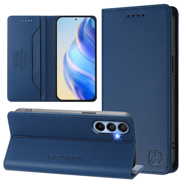 RC01 Dual-Folded Magnetic Suction RFID Leather Phone Case, For Samsung Galaxy A15 5G / 4G, For Samsung Galaxy A55 5G Global, For Samsung Galaxy A35 5G, For Samsung Galaxy A05 4G Global, For Samsung Galaxy A05s 4G Global, For Samsung Galaxy A25 5G Global