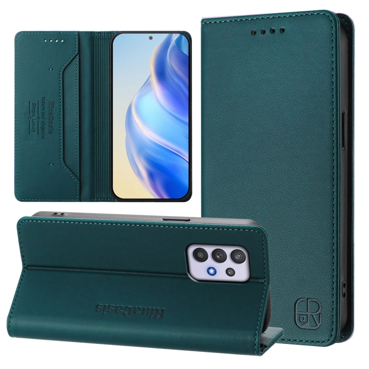 RC01 Dual-Folded Magnetic Suction RFID Leather Phone Case, For Samsung Galaxy A03 166mm, For Samsung Galaxy A03 164mm, For Samsung Galaxy A32 5G / M32 5G, For Samsung Galaxy A52 4G / 5G, For Samsung Galaxy A03s 164mm, For Samsung Galaxy A03s 166mm