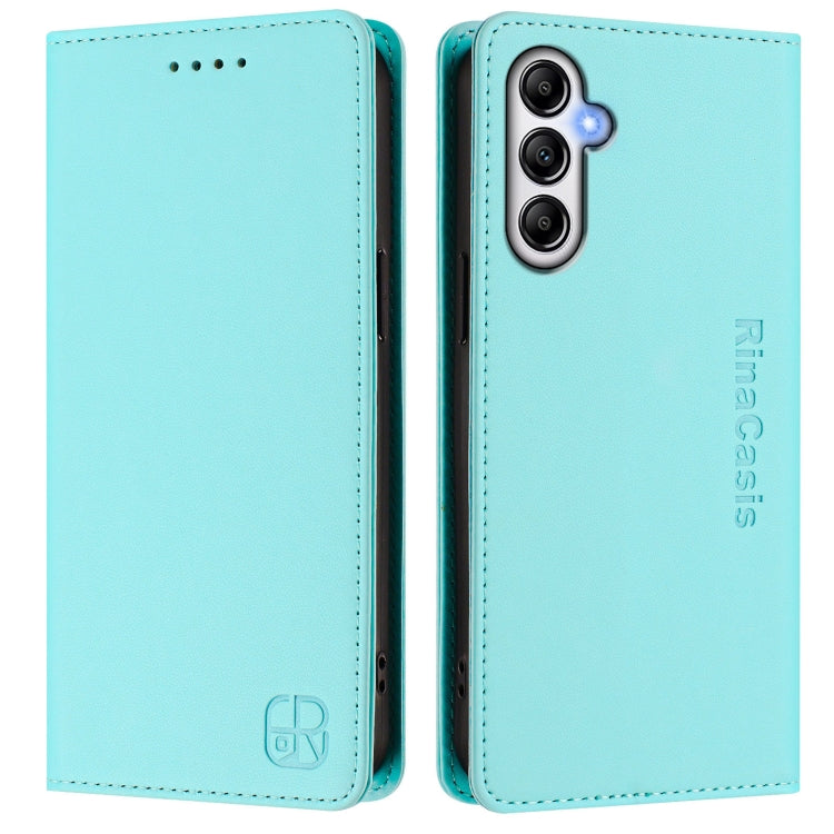 RC01 Dual-Folded Magnetic Suction RFID Leather Phone Case, For Samsung Galaxy A54 5G, For Samsung Galaxy A13 5G / 4G, For Samsung Galaxy A22 5G / A22s 5G, For Samsung Galaxy A53 5G, For Samsung Galaxy A73 5G, For Samsung Galaxy A33 5G