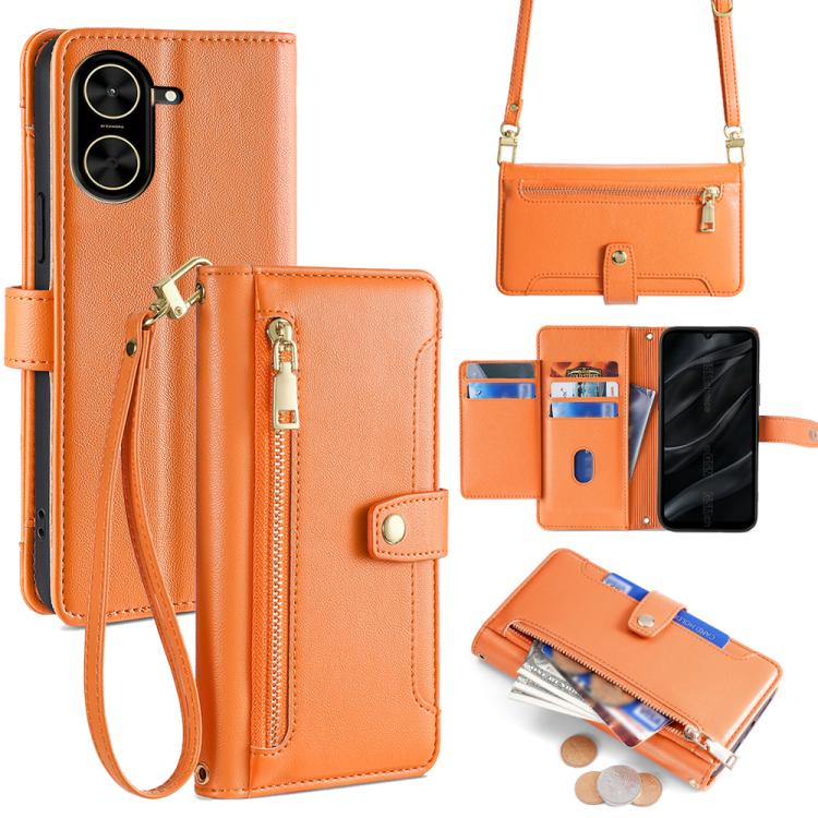 Sheep Texture Cross-body Zipper Wallet Leather Phone Case, For Redmi K80 Ultra, For Redmi A5 4G 171.7mm, For Redmi Note 14S 4G, For Redmi Note 14 4G 164.84mm, For Redmi Turbo 4, For Redmi Note 14 Pro 4G, For Redmi Note 14 4G 163.25mm, For Redmi Note 14 5G