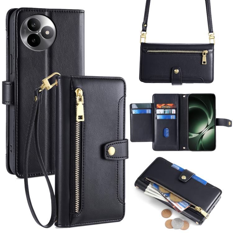 Sheep Texture Cross-body Zipper Wallet Leather Phone Case, For Redmi K80 Ultra, For Redmi A5 4G 171.7mm, For Redmi Note 14S 4G, For Redmi Note 14 4G 164.84mm, For Redmi Turbo 4, For Redmi Note 14 Pro 4G, For Redmi Note 14 4G 163.25mm, For Redmi Note 14 5G