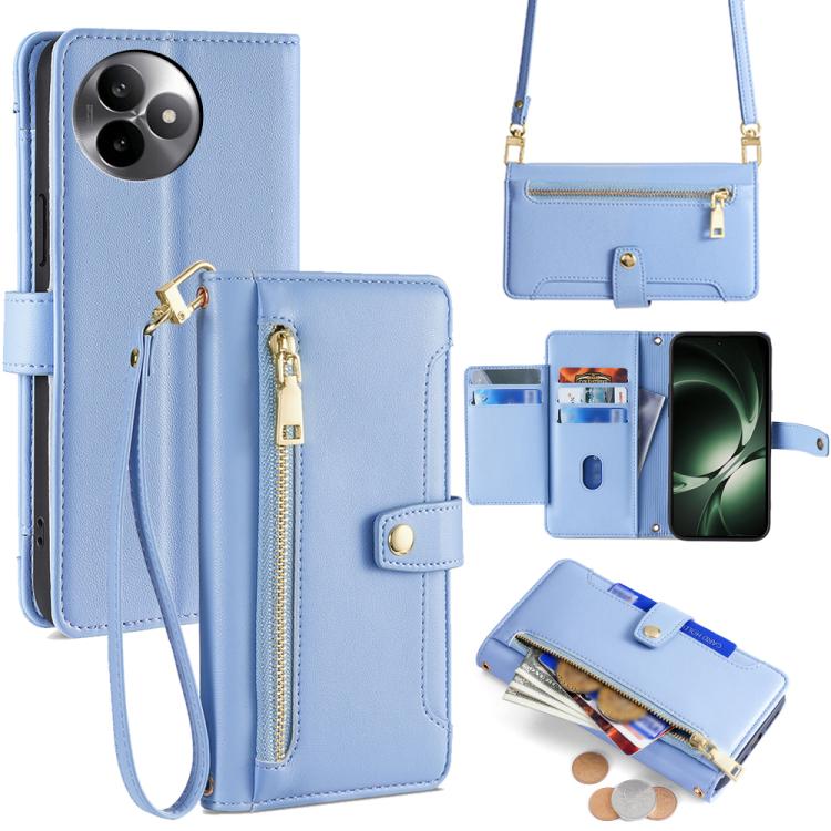 Sheep Texture Cross-body Zipper Wallet Leather Phone Case, For Redmi K80 Ultra, For Redmi A5 4G 171.7mm, For Redmi Note 14S 4G, For Redmi Note 14 4G 164.84mm, For Redmi Turbo 4, For Redmi Note 14 Pro 4G, For Redmi Note 14 4G 163.25mm, For Redmi Note 14 5G