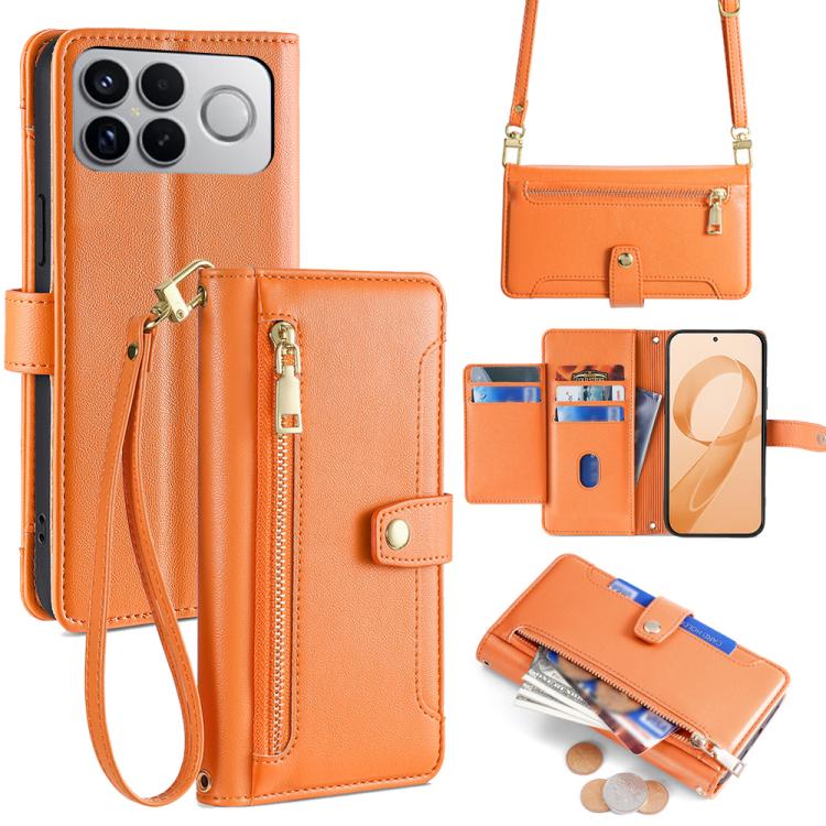 Sheep Texture Cross-body Zipper Wallet Leather Phone Case, For Redmi A7 Pro 171mm / Poco C85x 5G, For Redmi Turbo 5 Max 5G / Poco X8 Pro Max 5G, For Redmi Turbo 5 5G / Poco X8 Pro 5G, For Redmi K90 Pro Max 5G / Poco F8 Ultra                            ...