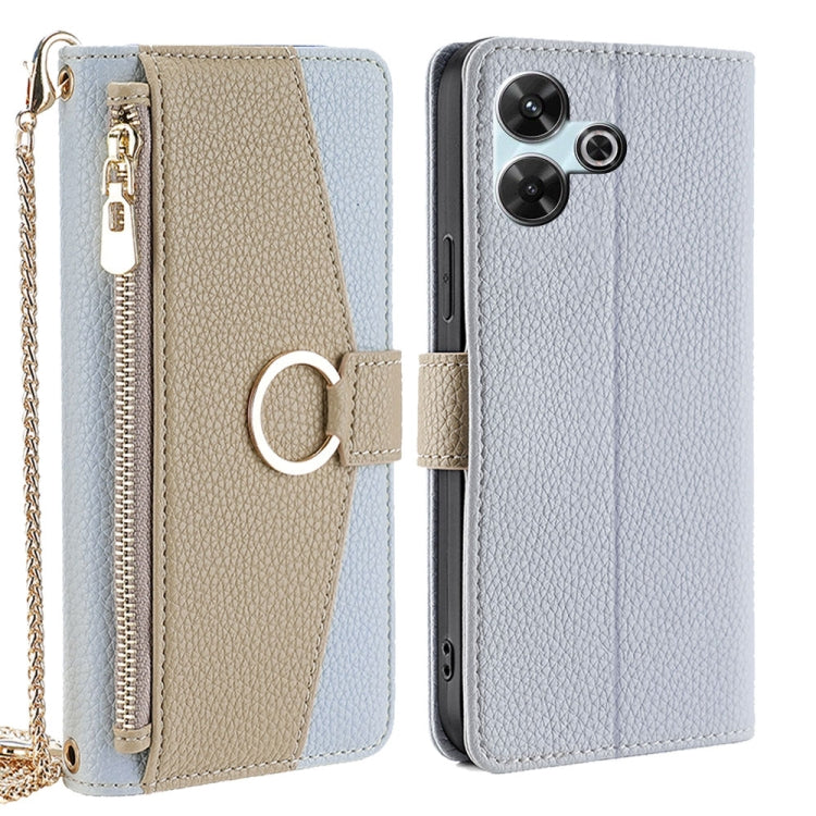 Crossbody Litchi Texture Leather Phone Case, For Redmi Note 14S 4G, For Redmi Note 14 4G 164.84mm, For Redmi Turbo 4 / Xiaomi Poco X7 Pro 5G, For Redmi Note 14 Pro 4G, For Redmi Note 14 4G 163.25mm, For Redmi 13 4G